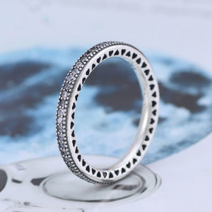 Silver Love Heart Ring