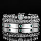Set of Leopard Head Bracelets