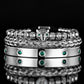 Set of Leopard Head Bracelets