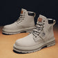 High Top Boots Men Leather